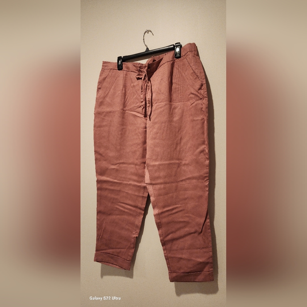 Ny&Co Pink Pull On Casual Pants